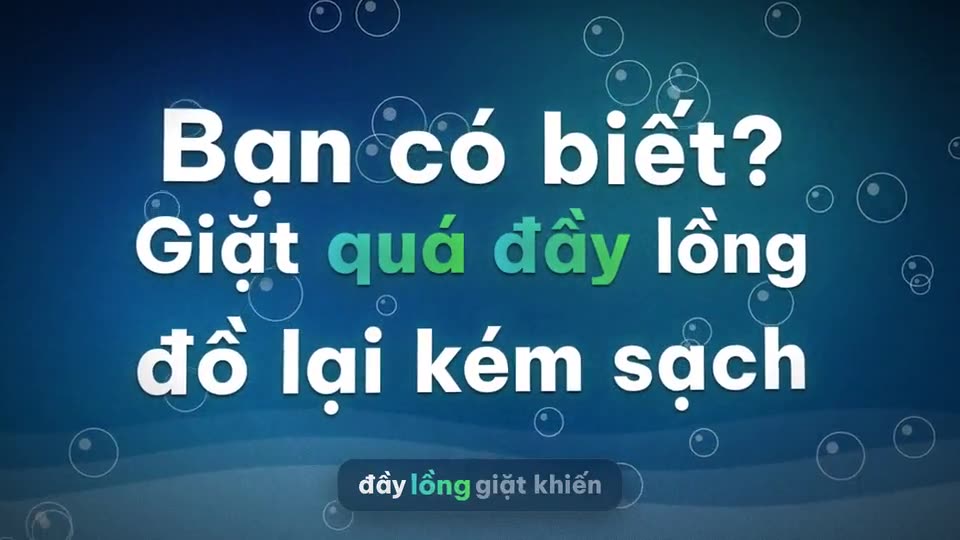 Giặt đúng cách với máy giặt cửa trước