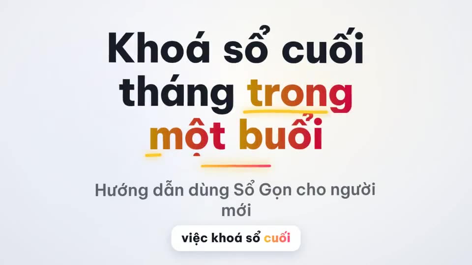 Khoá sổ cuối tháng với phần mềm kế toán