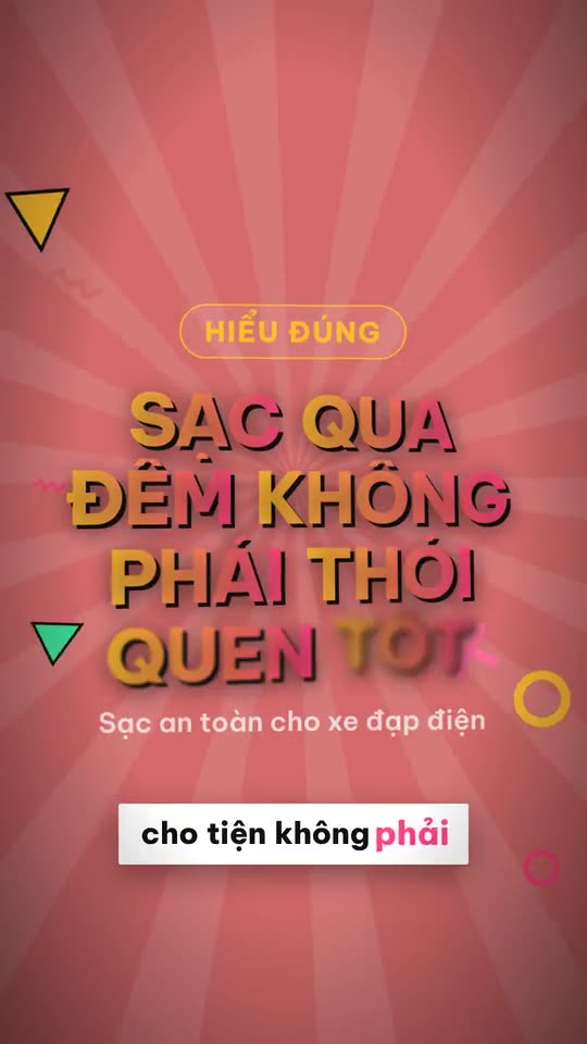 Sạc xe đạp điện an toàn