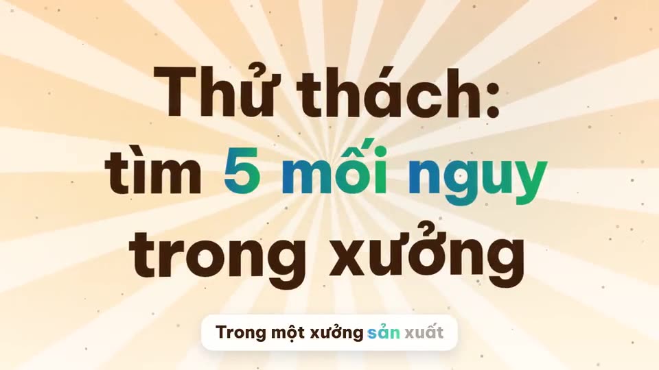 Tập huấn an toàn lao động tại xưởng (khổ ngang)