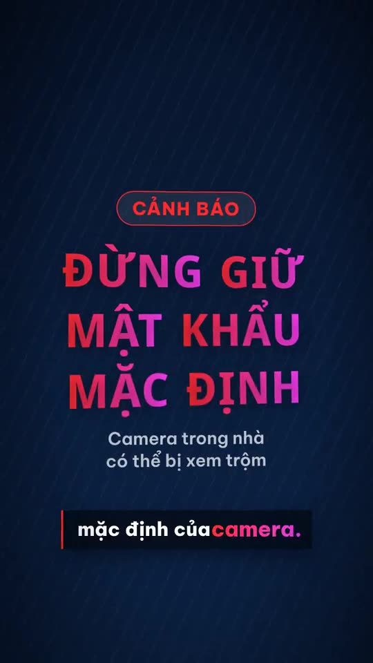 Bảo mật camera an ninh gia đình