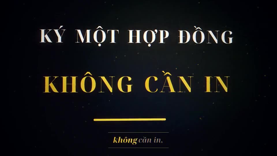 Ký số hợp đồng điện tử (khổ ngang)