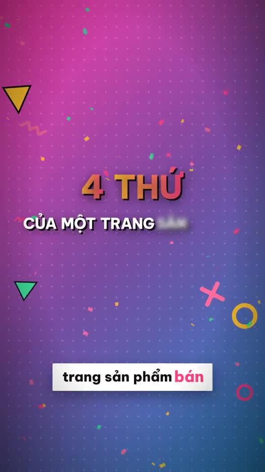 4 thứ của trang sản phẩm bán được