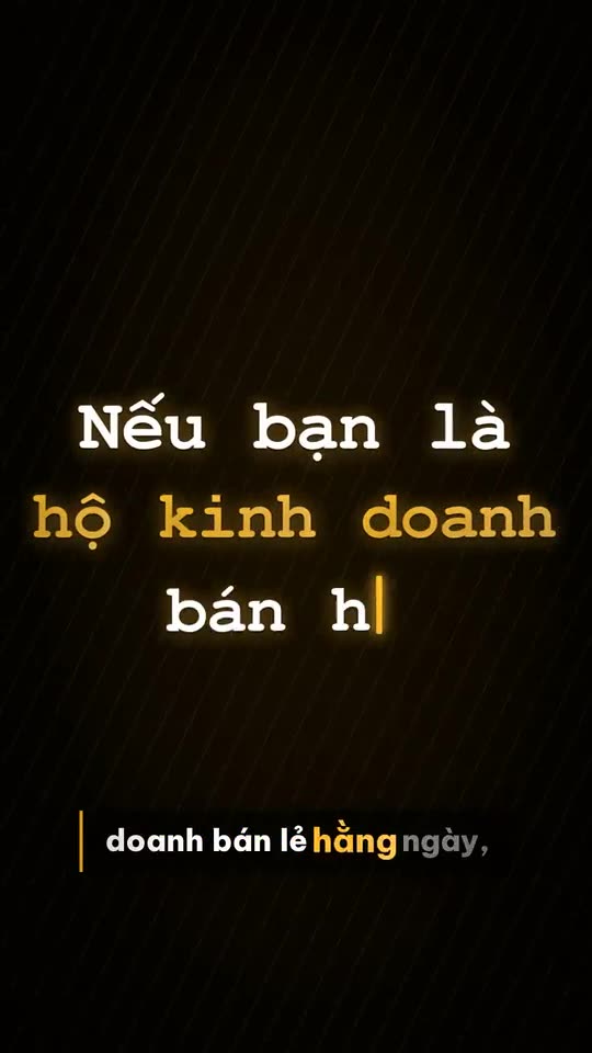 Hoá đơn điện tử cho hộ kinh doanh