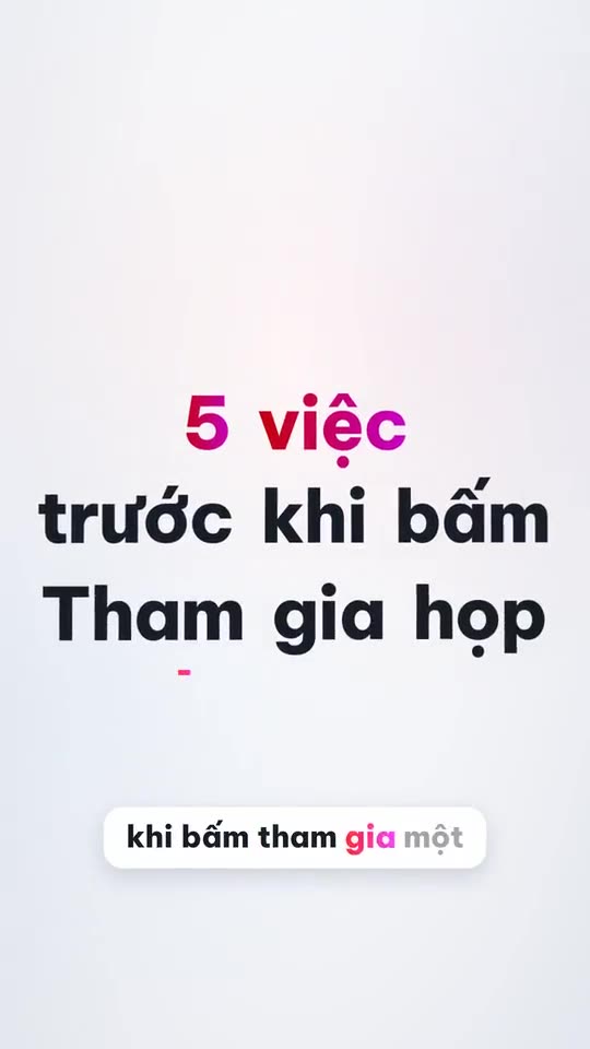 5 việc trước khi vào họp trực tuyến