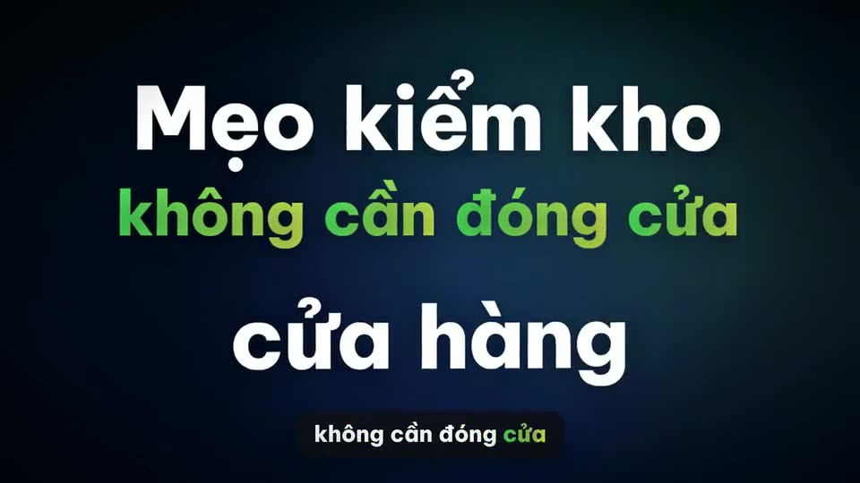 Kiểm kho xoay vòng (khổ ngang)