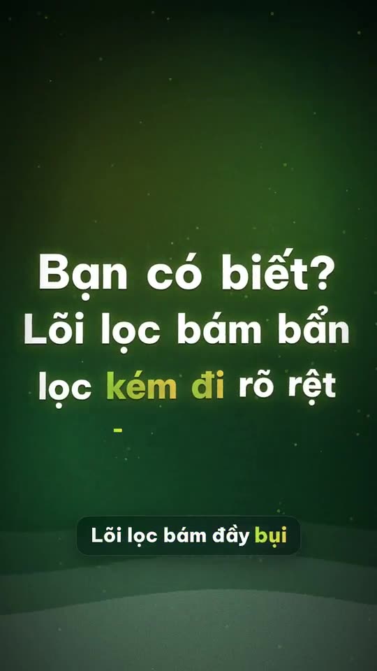 Thay lõi máy lọc không khí đúng lúc