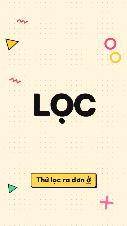 Lọc dữ liệu bảng tính trong 10 giây