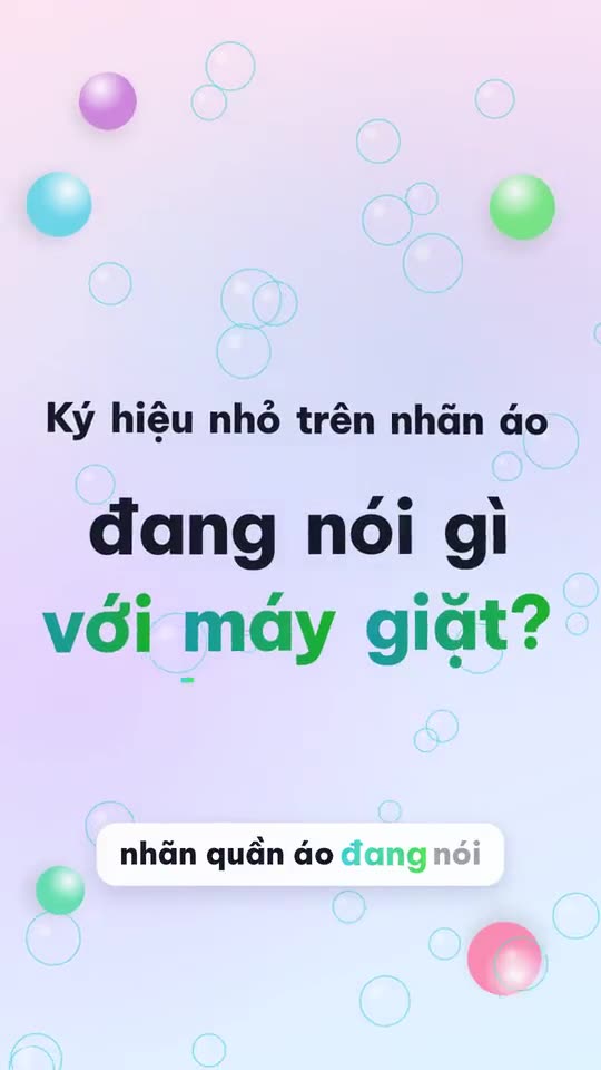Đọc nhãn quần áo để chọn chế độ giặt