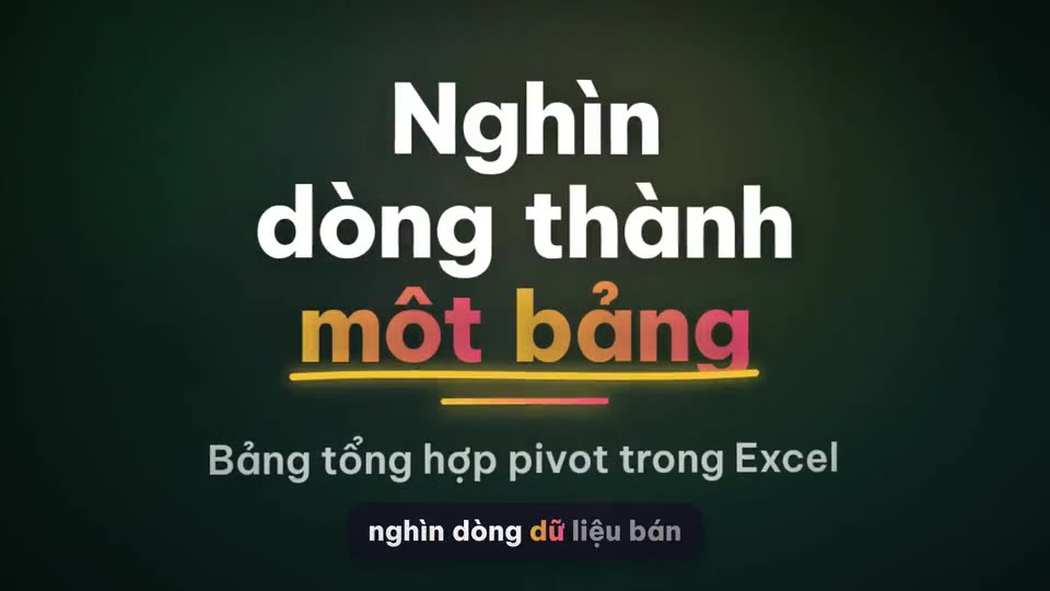 Bảng tổng hợp pivot