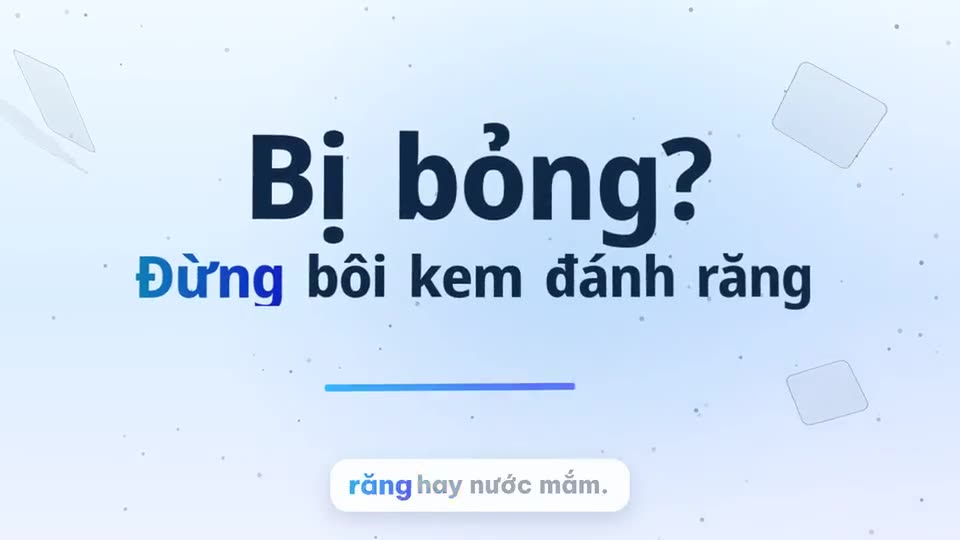 Sơ cứu bỏng và vết cắt