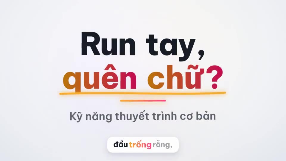 Kỹ năng thuyết trình