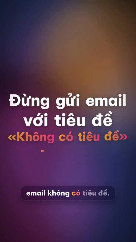 Viết email công việc