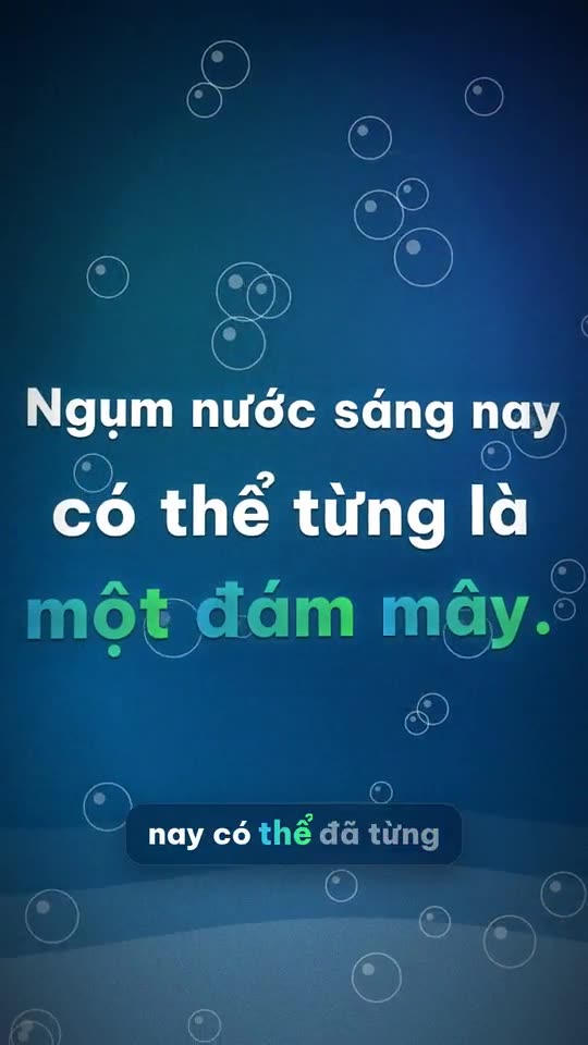 Hành trình của giọt nước