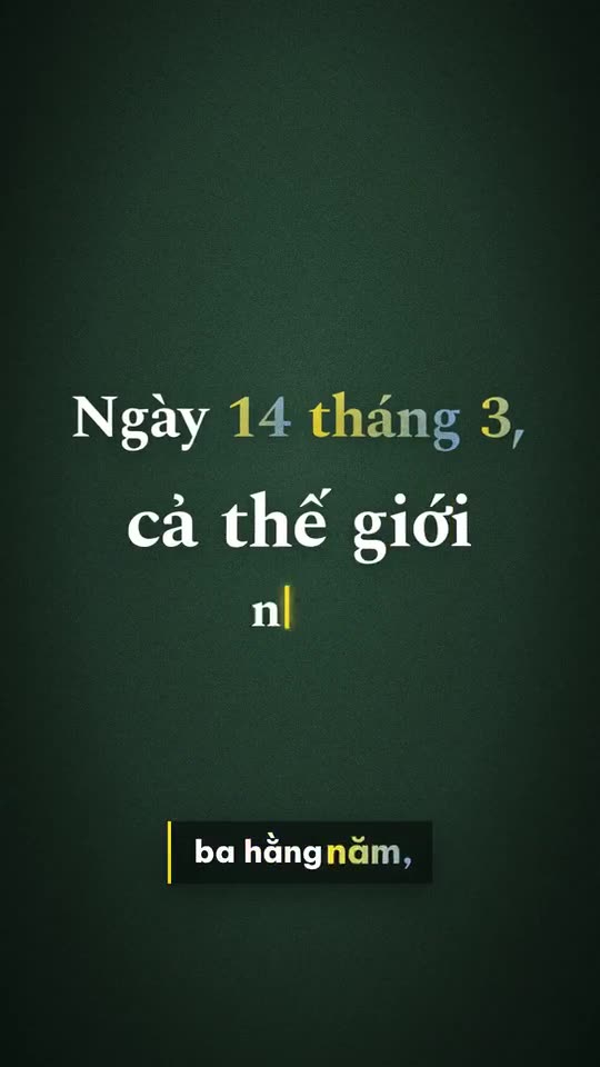 Ngày số Pi 14 tháng 3