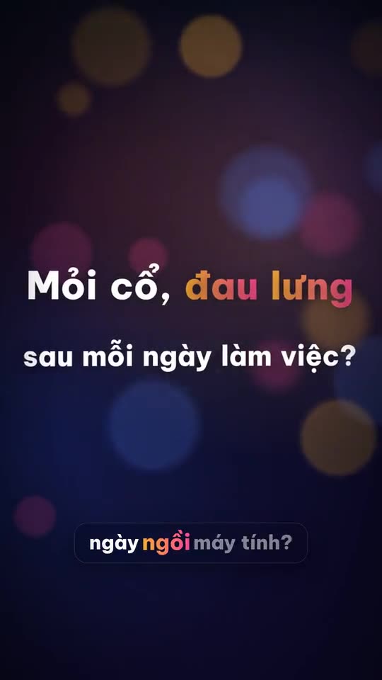 Tư thế ngồi làm việc