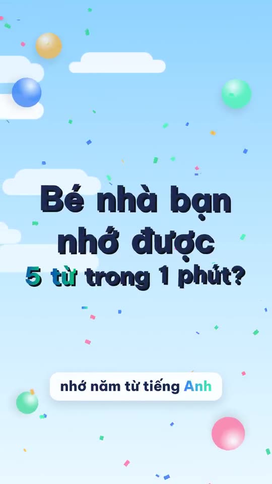Ứng dụng học từ vựng cho bé