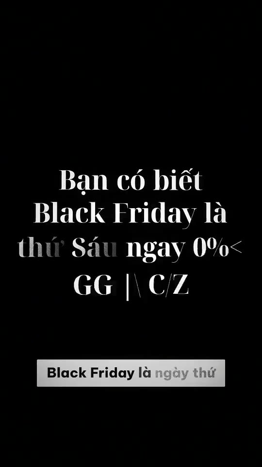 Black Friday đồ công nghệ