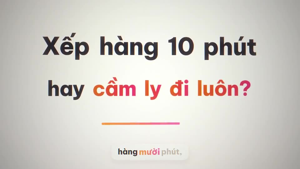 Chuỗi cà phê: đặt trước mang đi (khổ ngang)