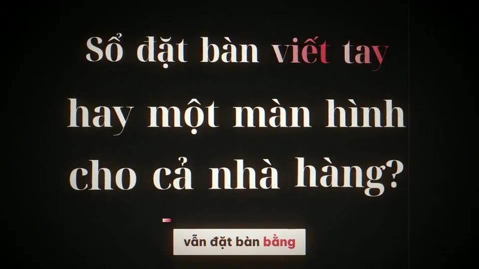 Phần mềm đặt bàn nhà hàng (khổ ngang)