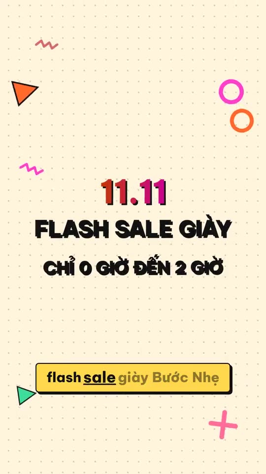 Flash sale 11.11 giày