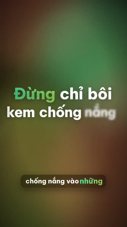 Mỹ phẩm: sai lầm khi chống nắng