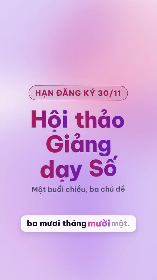 Tối giản: thông báo sự kiện