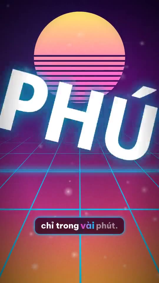Vidgen — phong cách synthwave (vapor)